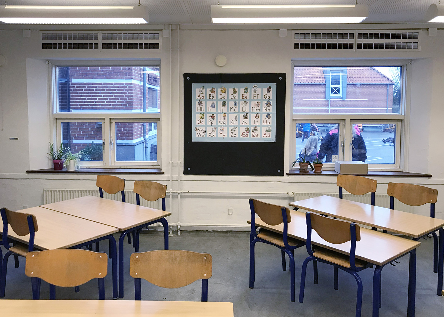 MicroVent ventilation i klasselokale på Køge Bugt Privatskole