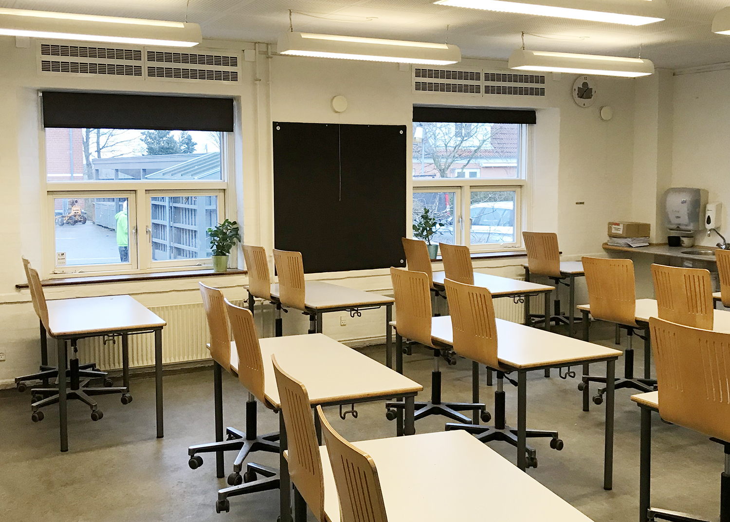 MicroVent ventilationssystem i klasselokale på Køge Bugt Privatskole