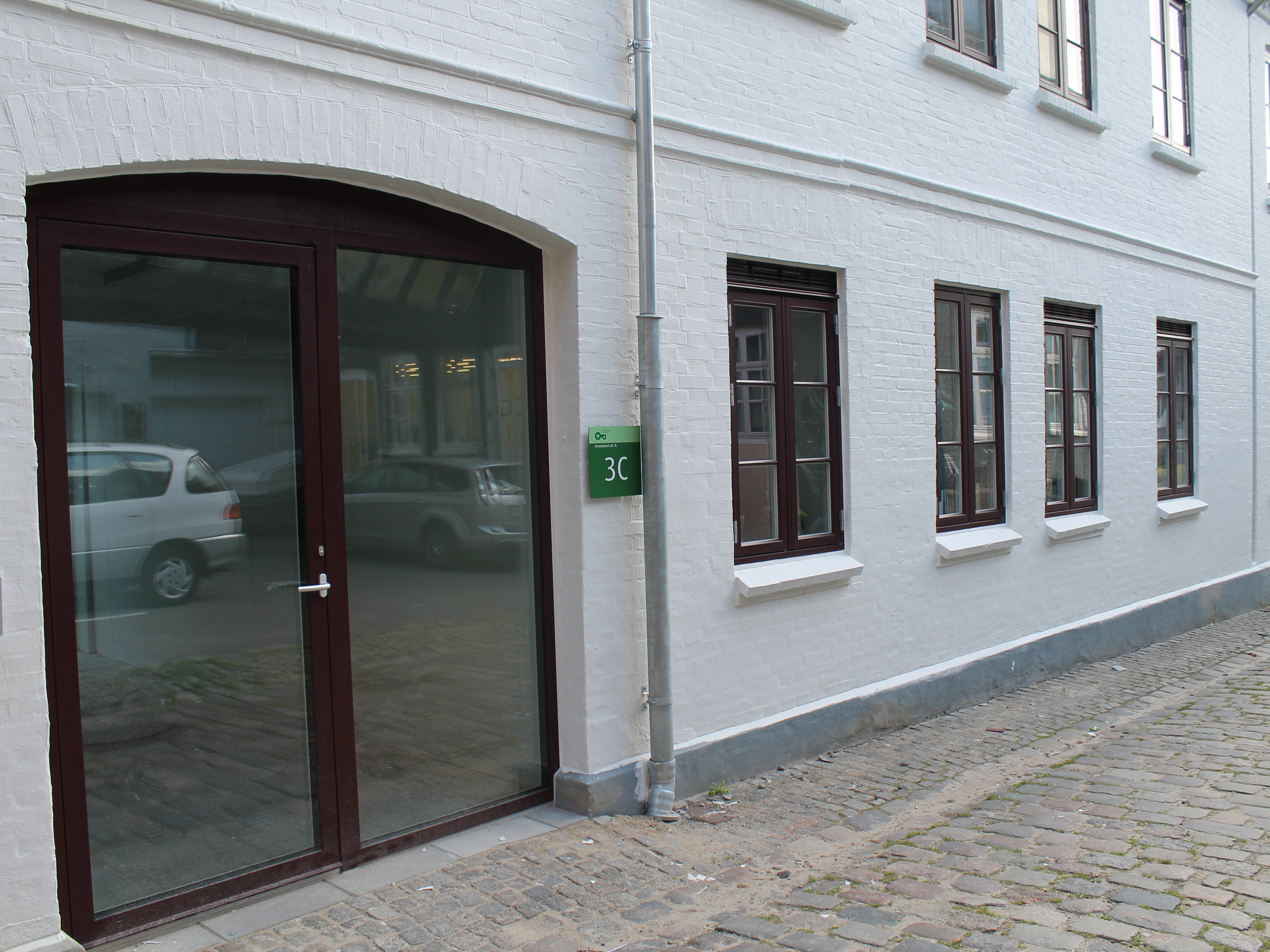 Indgangen til Tiendeladen i Aalborg